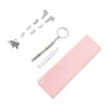 Eye Glass Repairing Kit Multiple Silicone Nosepiece Screwdriver Screw Tweezers Mirror Cloth Set