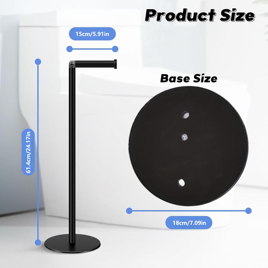 Держатель для туалетной бумаги с утяжеленным основанием, держатель для туалетной бумаги из нержавеющей стали, напольный органайзер для хранения бумаги для ванной комнаты