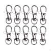 10 Pieces Metal Swivel Lobster Clasp Snap Hook Key Chain Ring Lanyard Craft Outdoor Backpack Bag