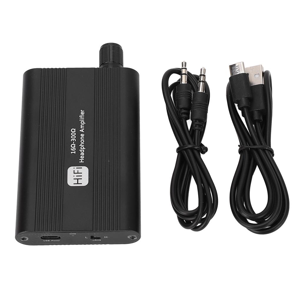 Портативный усилитель для наушников HiFi с регулировкой громкости и басами, перезаряжаемые наушники HiFi 3,5 мм