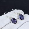 Amethyst Gemstone 925 Sterling Silver Earring, Boho Silver Jewelry Dangle Earrings, Gifts For Thanksgiving Gifts For Her