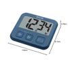 Tanita Kitchen Study Timer with Magnet, Large Screen, Slim, Blue, TD-408 BL