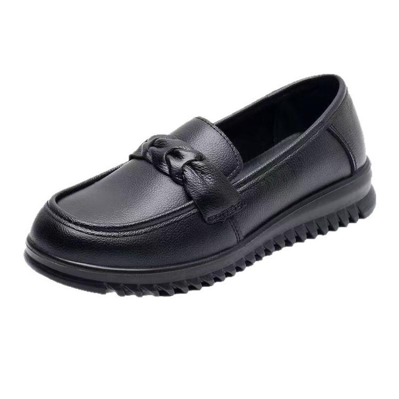 Легкая обувь на мягкой подошве, осенняя новинка, женская обувь, туфли-лодочки, удобная кожаная обувь для женщин