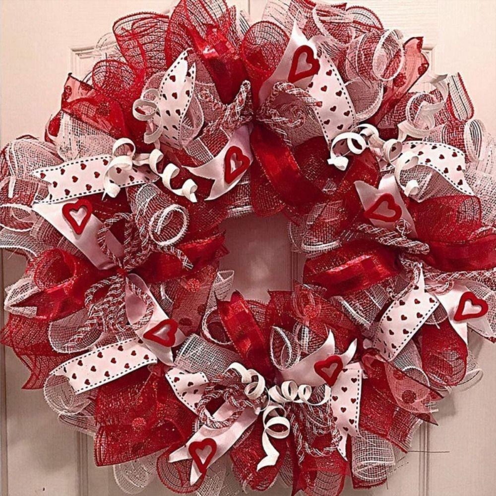 Plastics Christmas Tree Gauze Mesh Tulle Roll Colorful Xmas Tree Ribbon Christmas Tree Decor