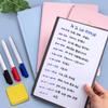 Erasable Leather A4/A5 Memo Pad With Whiteboard Pen Erasing Cloth Whiteboard Notebook Writing Board