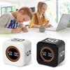 Digital Cube Pomodoro Timer Visual Study Fitness Countdown Productivity Timer with Auto-Flip Technology Silent Operation Vibration & Adjustable Sound