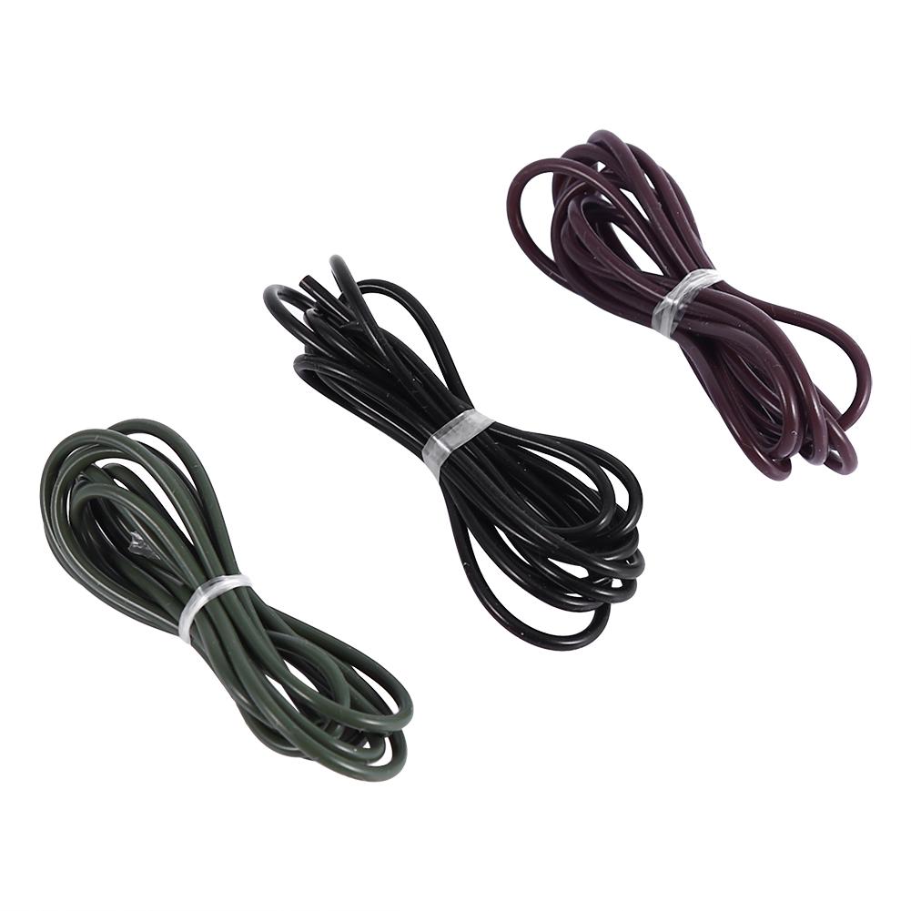 Набор из 3 шт. Карповая рыбалка Силиконовые поводки Трубка Рукав Имитация лески Снасти 1 метр