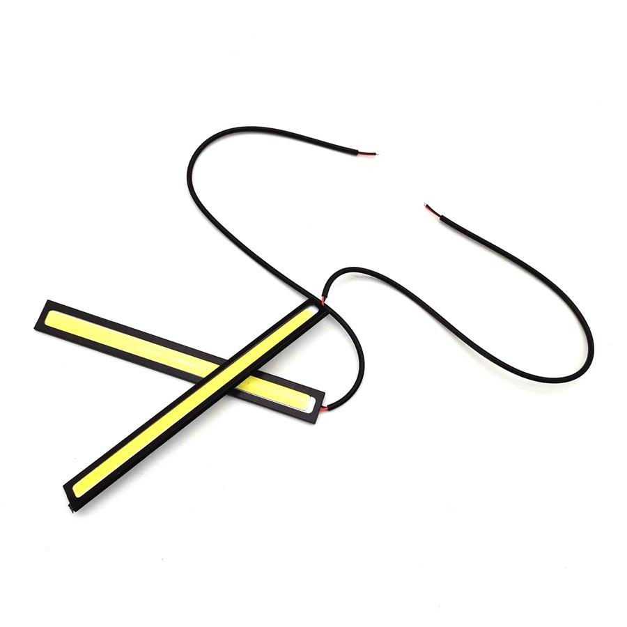 2 ШТ. 12 В 14 СМ COB Белые Автомобильные Светодиодные Фонари для ДХО, Противотуманные Фары