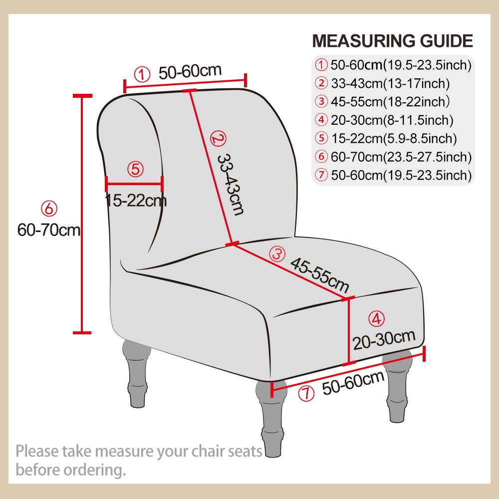 Чехол на обеденный стул без подлокотников Велюровый Декоративный Эластичный Чехол на сиденье Защитный Однотонный Чехол на стул-тапочек без подлокотников Гибкий Домашний Декор