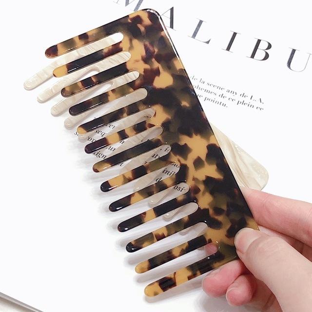 Антистатические массажные расчески для волос, корейская модная ацетатная красочная парикмахерская расческа, щетка для волос для женщин и девочек, инструмент для укладки волос