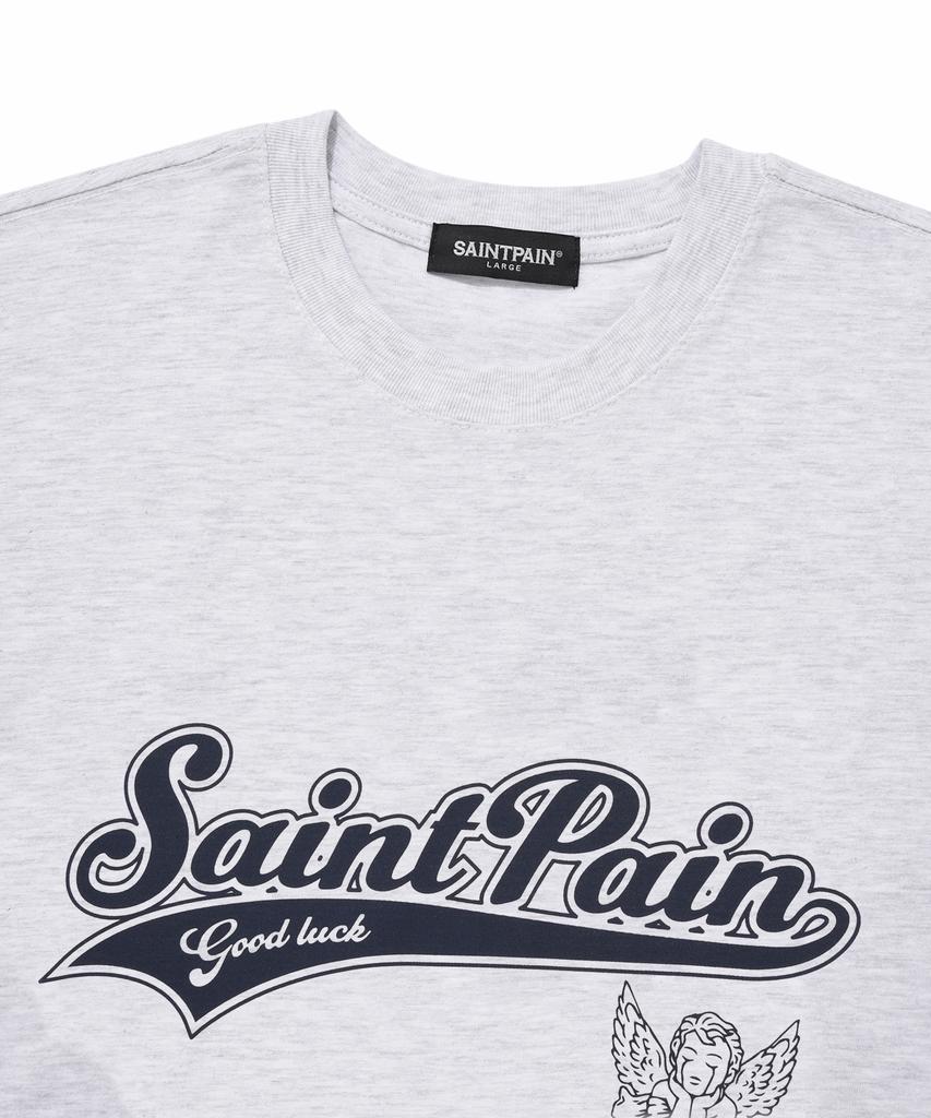 SAINTPAIN Sp Angel Team Logo T-Shirt - Ash Melange