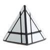 Irregular Piramix Piramid Cubes One Color Shengshou Triangular Mirror Cibe Void Mirrored Piramik Tower 3x3 Hollow Pyramid Silver