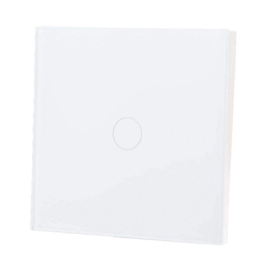 Настенный сенсорный выключатель света, огнестойкая чувствительная панель из закаленного стекла с индикатором