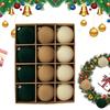 12pcs 6cm Flocked Balls Christmas Decorations Soft Christmas Tree Ball Ornaments Christmas Decorations Velvet Balls Home Decor