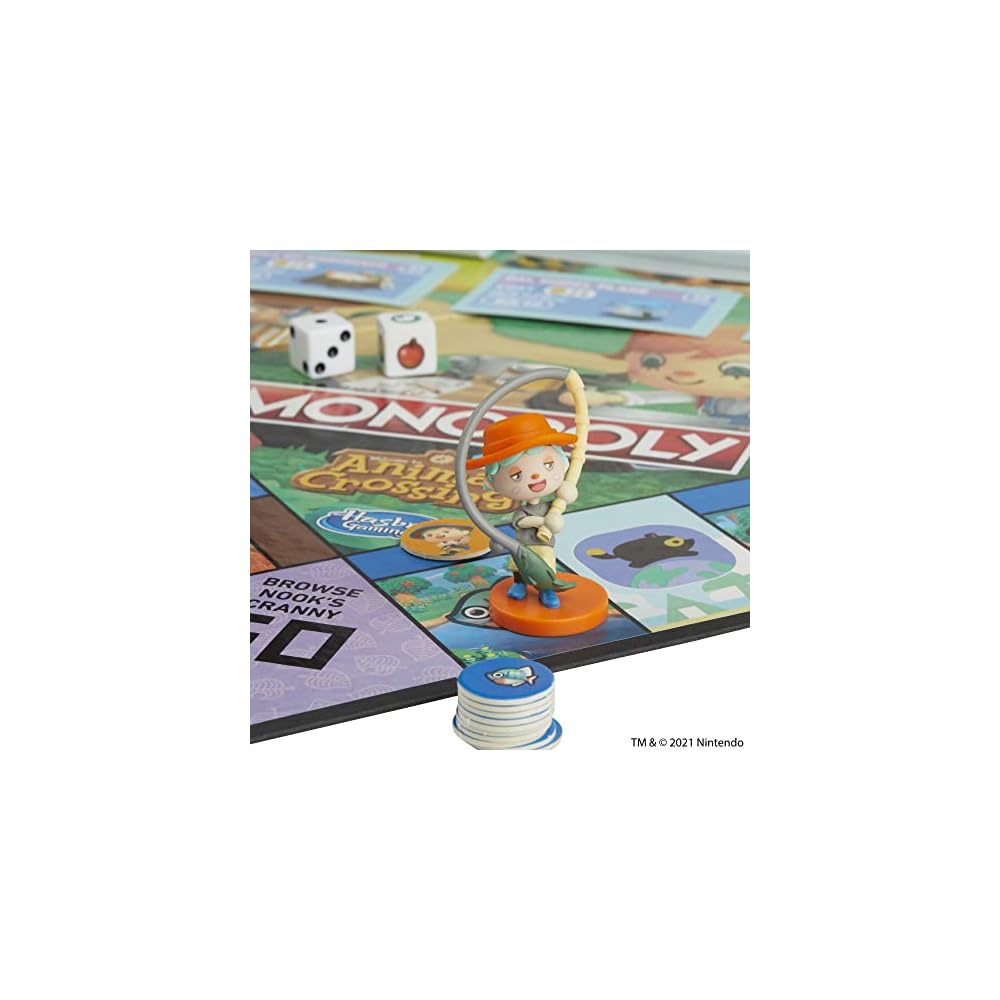 Hasbro Монополия Animal Crossing Детская настольная игра Семейная для возрастов 8+ 2-4 игрока