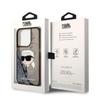 Etui do iPhone 14 Pro Karl Lagerfeld Glitter Karl Head Czarne