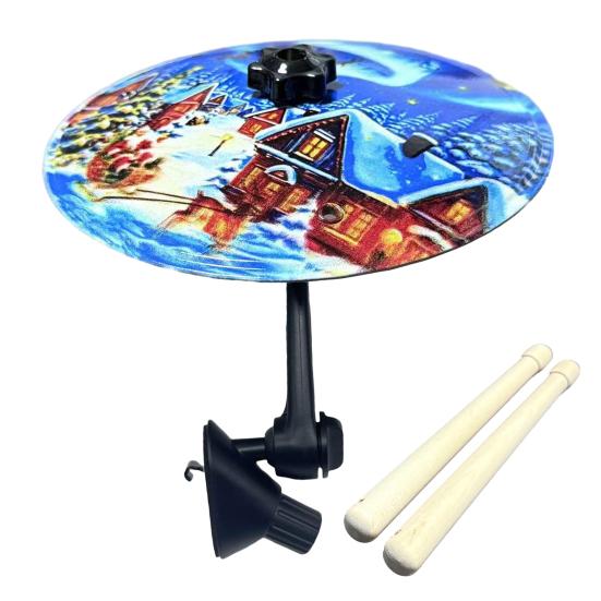 1/2 шт. Мини Автомобильная Тарелка Вентиляционное Отверстие Автомобильная Приборная Панель Символ Барабан Тарелка Крэш с Барабанными Палочками Музыкальный Инструмент Подарок для Любителей Музыки Барабанщиков