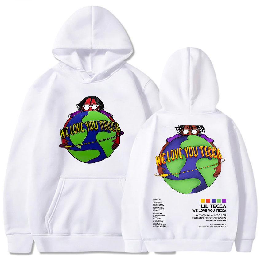 Толстовка Lil Tecca с капюшоном для осени/зимы, удобные толстовки в стиле хип-хоп, флисовая одежда в стиле ретро, готические мягкие пуловеры
