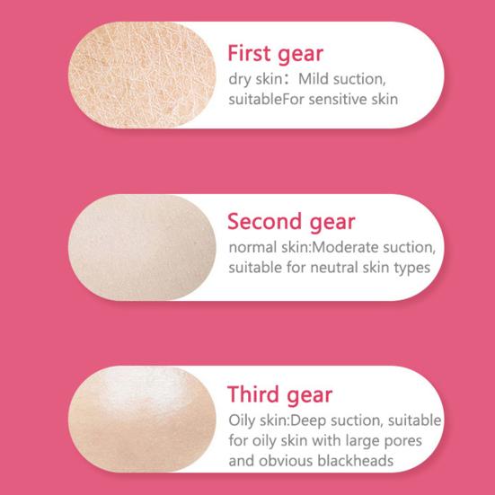 Электрический прибор для удаления черных точек, портативный вакуумный инструмент для удаления черных точек с 5 всасывающими головками, 3 режима регулировки, подарок для женщин и девочек