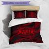 Sunderland Football Printed 3 Pieces Bedding Set, Comfortable Skin Friendly Bedroom Duvet Cover Set
