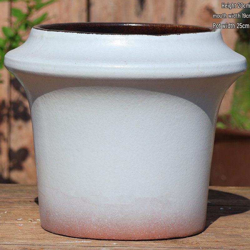 Высокий ручной керамический глиняный горшок для суккулентов и орхидей