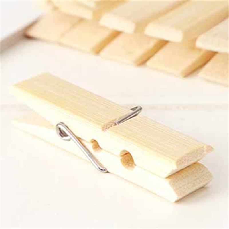 Бытовая бамбуковая клипса для одежды, носков, нижнего белья, простыней, сушки одежды, ветрозащитная фиксированная клипса для дома, аксессуары