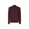 Polo SS23 однотонный свитер с вышитым маленьким пони на воротнике-молнии с длинным рукавом, мужской свитер бордового цвета 710810841-005
