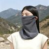 Наружный защитный экран для лица, солнцезащитный чехол из ледяного шелка для лица, шеи и ключиц, эластичная петля для ушей, солнцезащитный козырек для глаз для использования на открытом воздухе летом