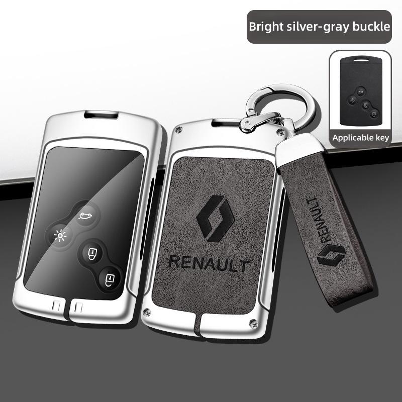 For Renault 2026 New Hub Caps Zinc Alloy Car Key Case Cover Shell For Renault Koleos Captur Kadjar Megane Clio Talisman Scenic A