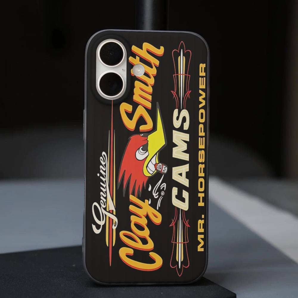 Чехол для телефона Clay S-Smith C-Cams с гофрированным рисунком Для iPhone 17 Air 16 Plus Pro Max Матовый ударопрочный чехол