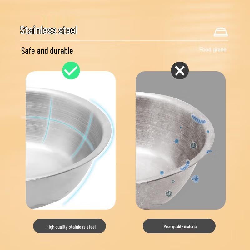 HELLOJOY Двойная миска из нержавеющей стали для еды и воды для домашних животных