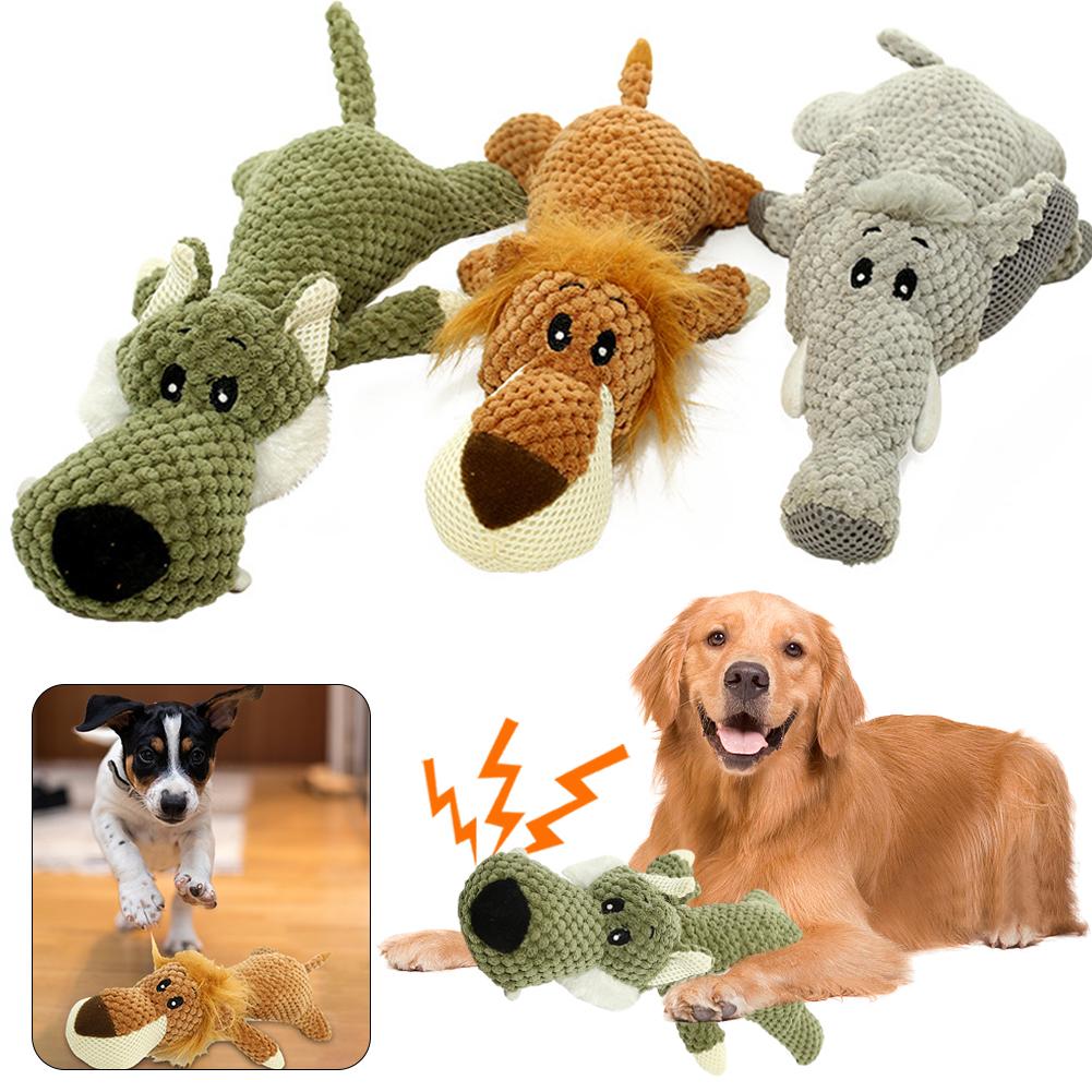 Pet Dog Chew Squeak Toy Dog Squeaky Toy Interactive Birthday Gift Crinkle Dog Toys Cute Puppy Toys for Boredom and Stimulating