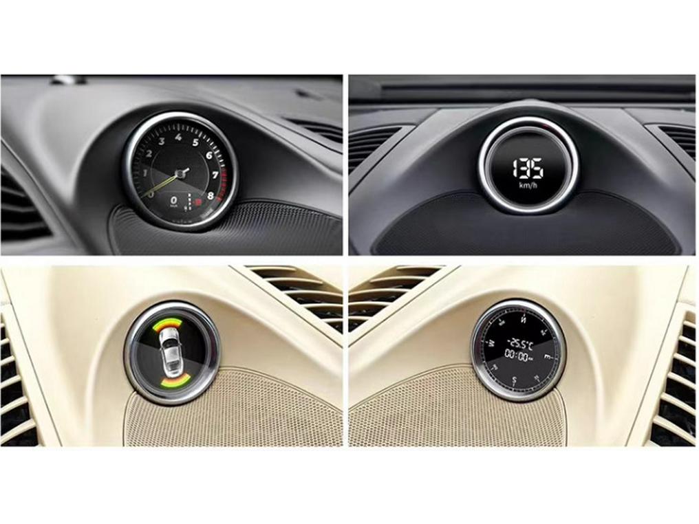 Upgraded Multifunction LCD Compass Stopwatch for Porsche Cayenne/Macan Modification