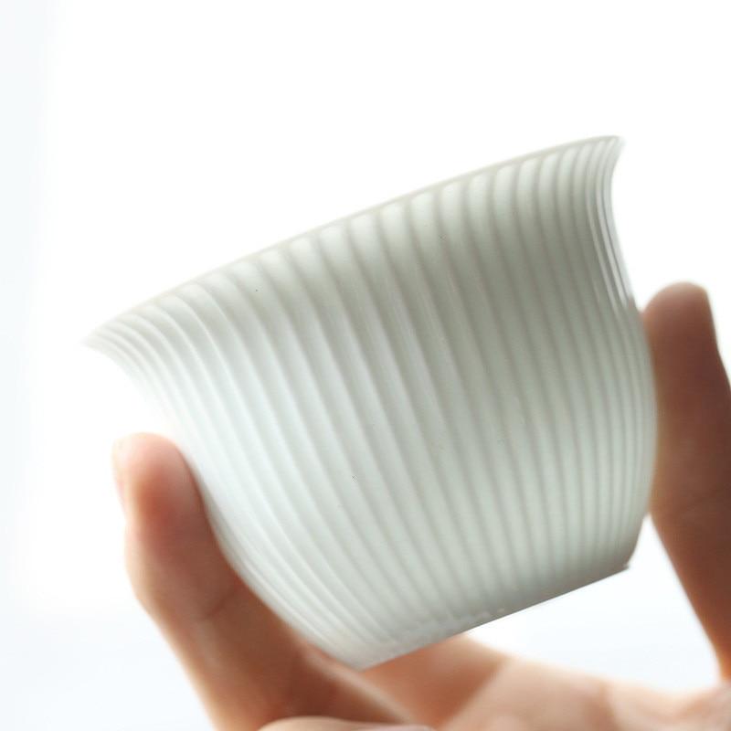 Современная нефритовая глина Shadow Green Kung Fu Gaiwan керамическая чашка для чая с крышкой белая фарфоровая офисная чашка для напитков