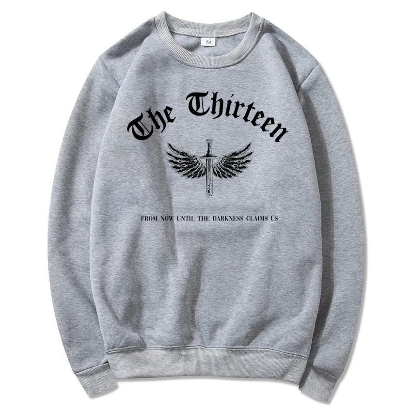 Винтажный толстовка Throne of Glass Acotar Night Court SJM The Thirteen Hoodie Court of Dreams Blackbeak Coven Rhysand Sweatshirt