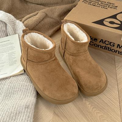 Женские зимние легкие теплые плюшевые ботинки на толстой подошве, нескользящие, износостойкие, повседневные спортивные хлопковые ботинки, обувь для сноуборда