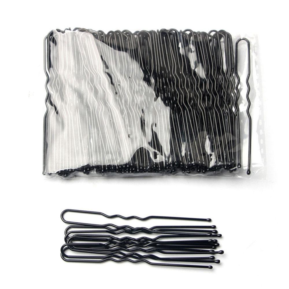 50 шт./пакет, 5 см, U-образные заколки из сплава, волнистые заколки для волос, простые металлические заколки, заколки, инструмент для свадебной прически, заколки для волос