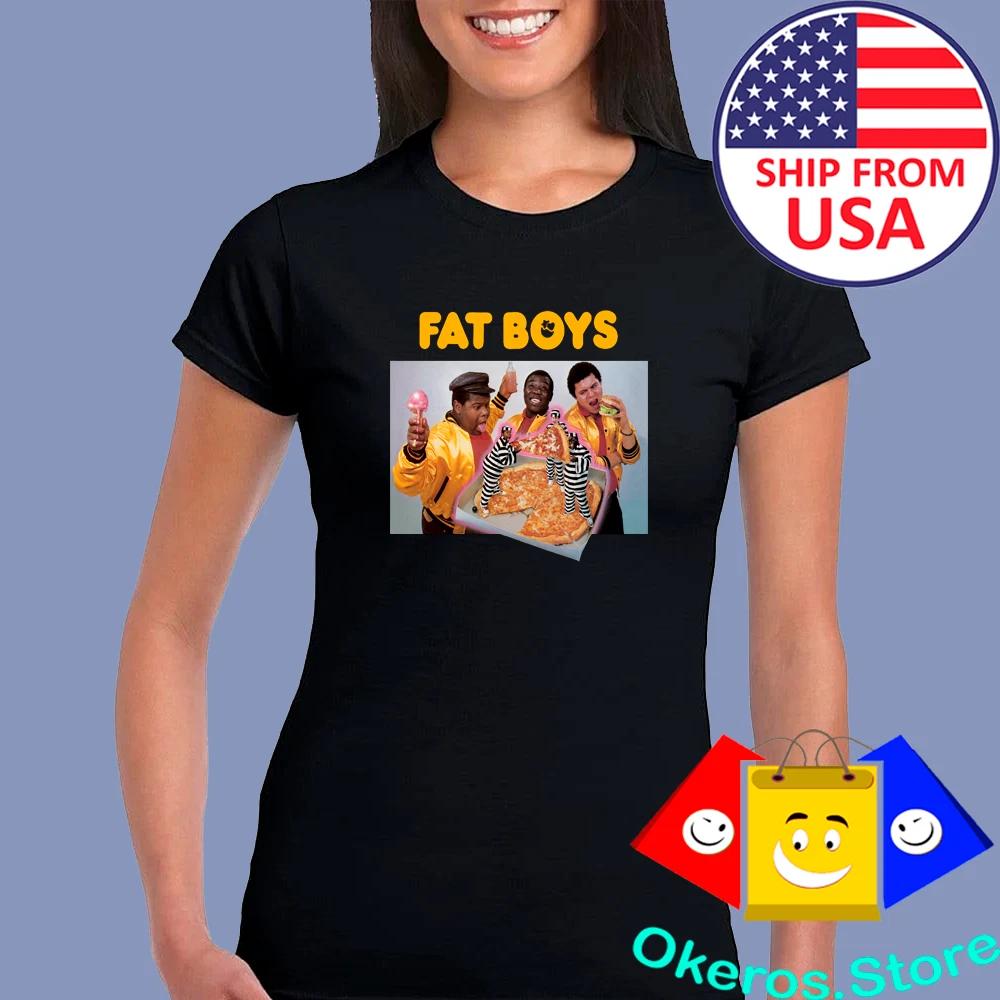 Fat Boys Old School Pizza Women's Black Size S to 2XL