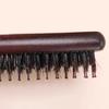 1/2Pcs Boar Bristle Teasing Hair Brush Wooden Long Handle Curl Fluffy Hair Rat Tail