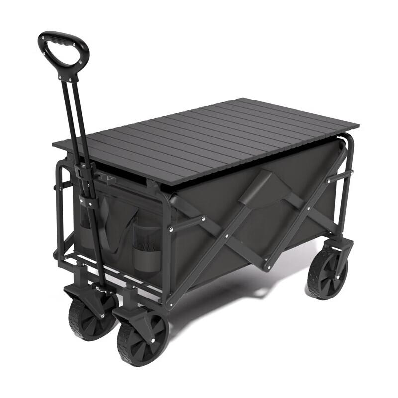 Portable Outdoor Folding Wagon with Tabletop