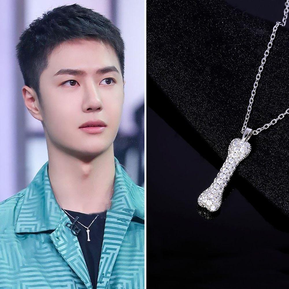 Sweater Chain Male Fashion Jewelry Bone Clavicle Chain Korean Style Pendant Women Necklace