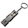 Multi Functional Dual Whistle Pendant Keychain High Decibel Portable Outdoor Survival Emergency Camping Tool Multifunctional