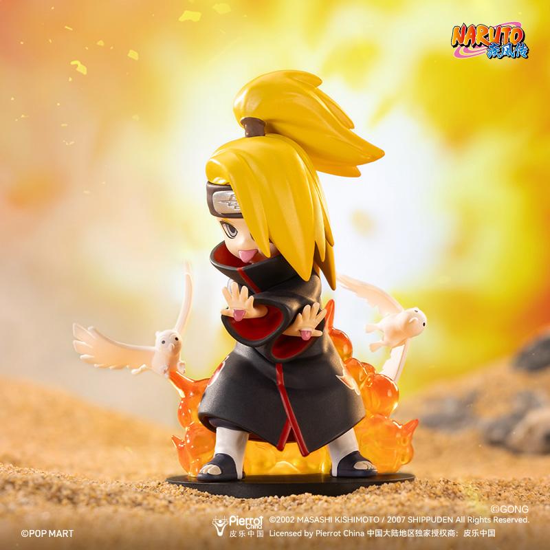 POP MART Наруто: Фигурка по мотивам серии Shippuden, тематическая битва против Акацуки, в закрытой коробке