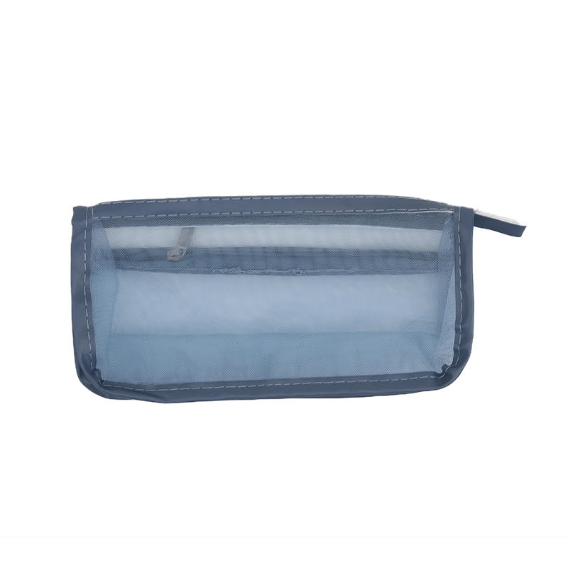 Сетчатый пенал для карандашей Прозрачная косметичка Чехол для кистей для макияжа Дорожный органайзер для косметики на молнии Сумка для хранения ручек