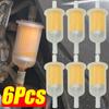 6Pcs Car Gasoline Oil Filter Pipes Universal Inline Gas Fuel Filter For Small Engine Lawn Mower Motorcycle Accessories