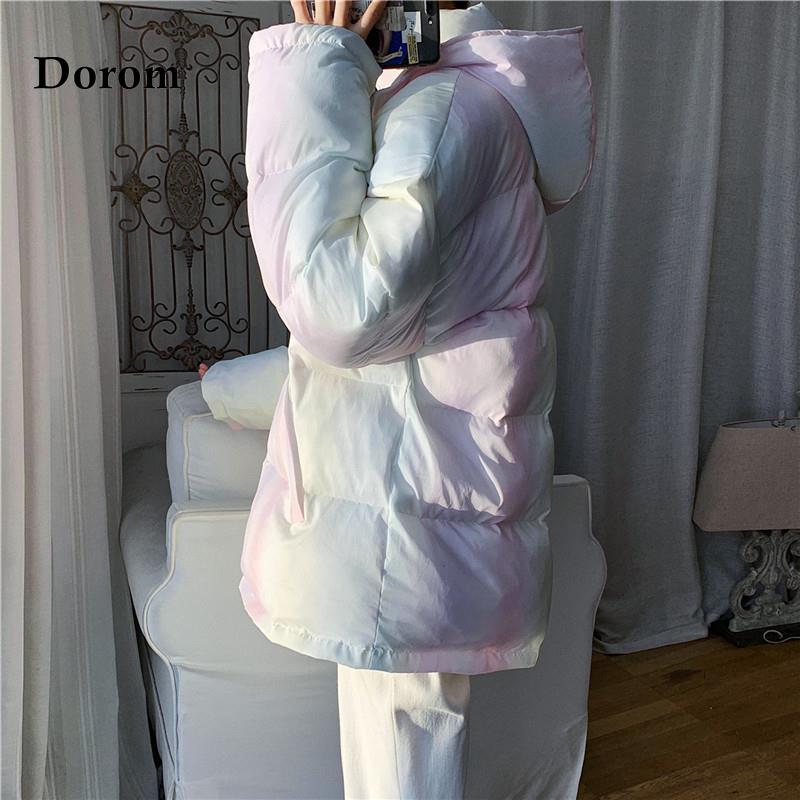 Зимние парки оверсайз в стиле Харадзюку, женские повседневные пальто, корейская свободная куртка-пуховик с капюшоном, женское теплое пальто с хлопковой подкладкой