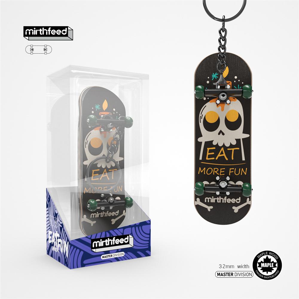 Mini Maple Finger Skateboard Wooden Fingerboard Interactive Professional Bearing Wheel Gift for Children Adults