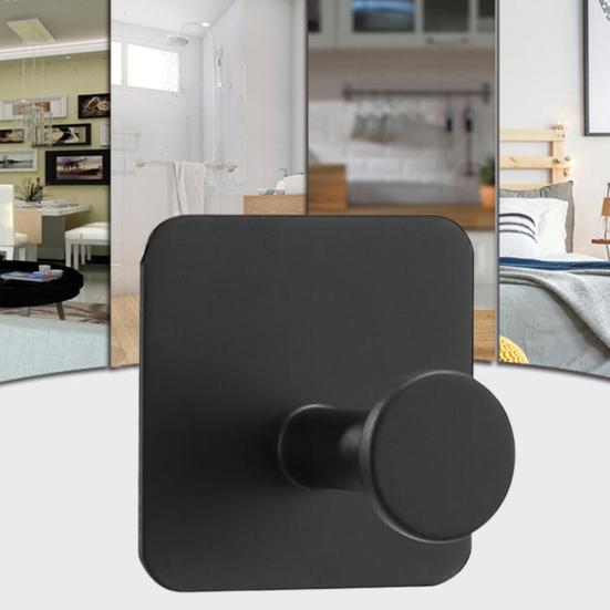 4Pcs Wall Hook Stylish Versatile Self-Adhesive Hooks Bathroom Shower Organizer for Towels Robes Clothes