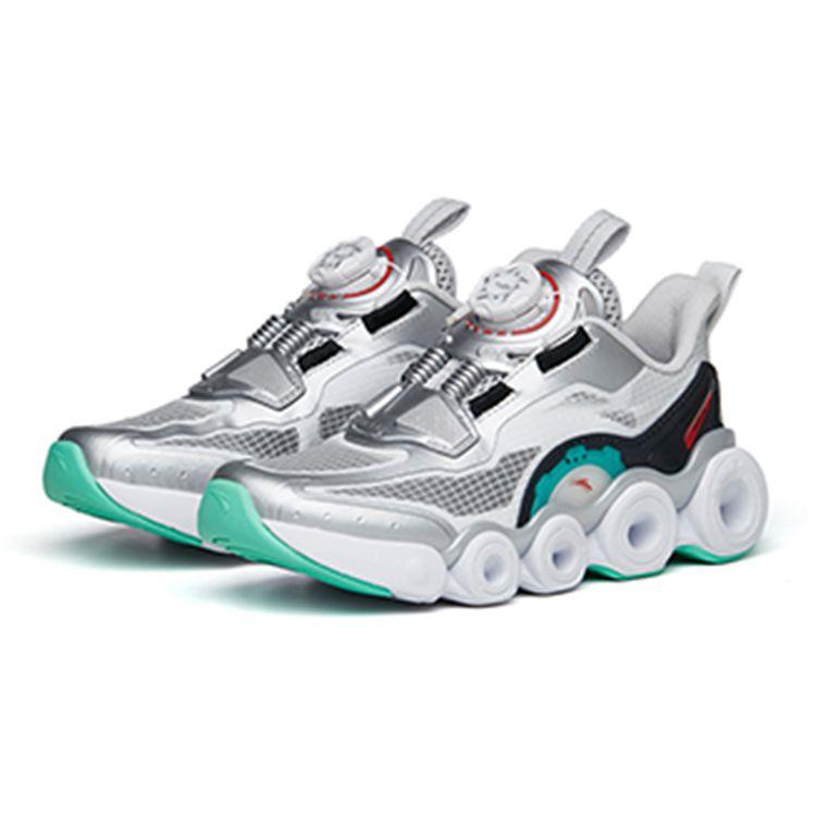 Anta Кроссовки для бега Youth Shock Absorbing Non Slip Wear Resistance Breathable Low Top Kids sneakers Black Silver 312235555-1