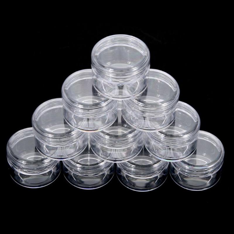 10X Clear Makeup Cosmetic Empty Jar Eyeshadow Face Cream Container Bottle